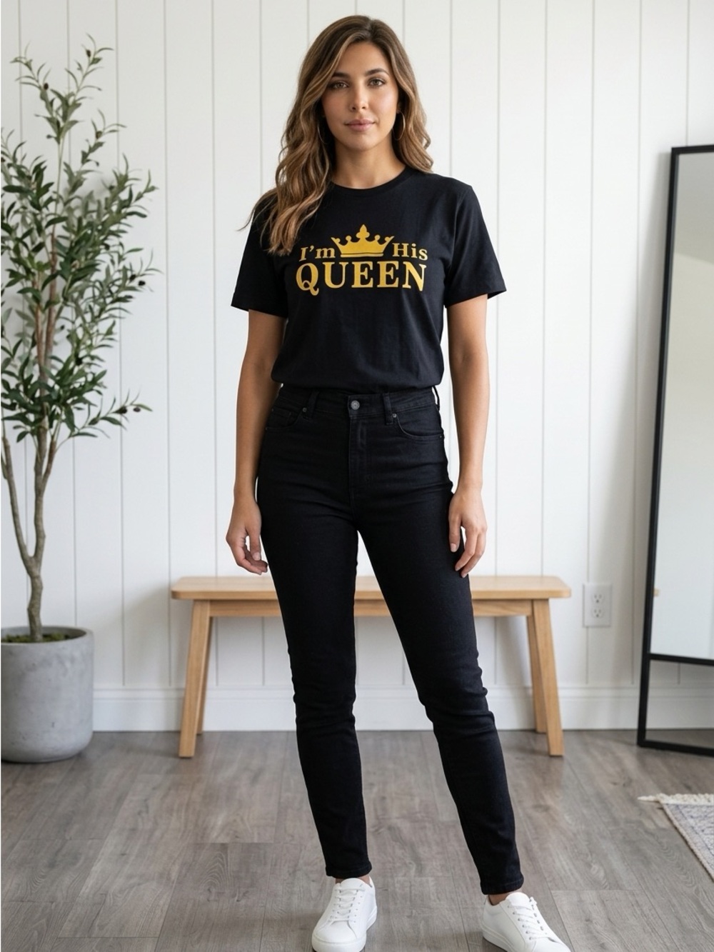 Black High-Rise Skinny Jeans - Women